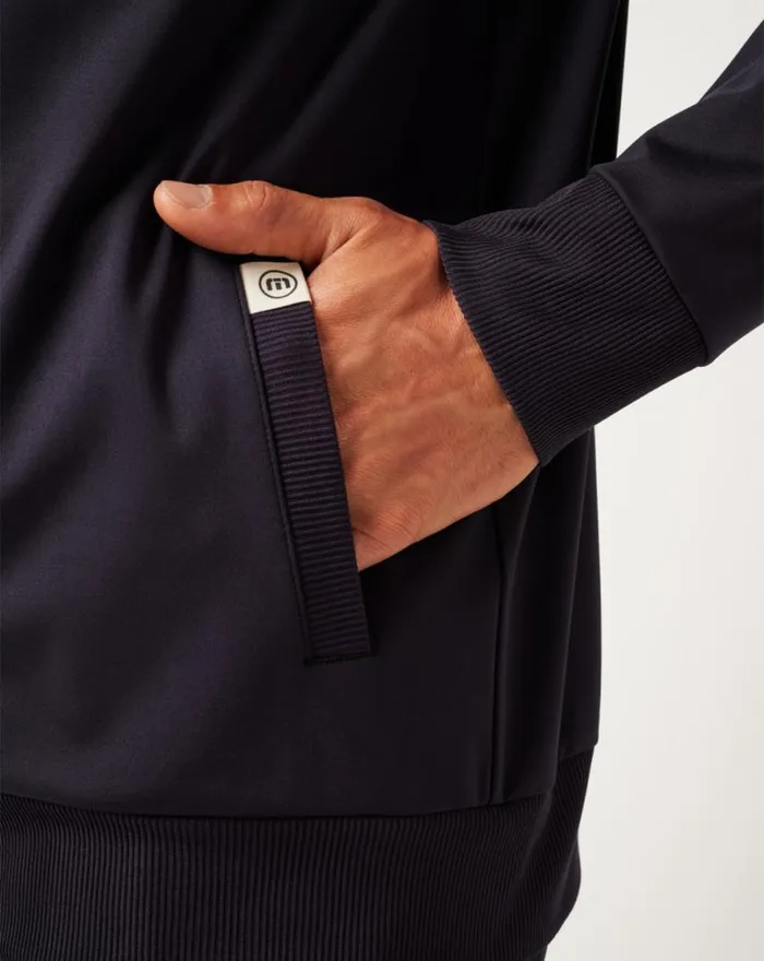 TravisMathew CLOUD TRACK JACKET Black Men Jackets TravisMathew CLOUD TRACK JACKET Black Men Jackets