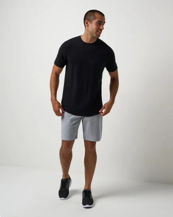 TravisMathew DAY DATE SHORT 9IN Sleet Men Shorts TravisMathew DAY DATE SHORT 9IN Sleet Men Shorts