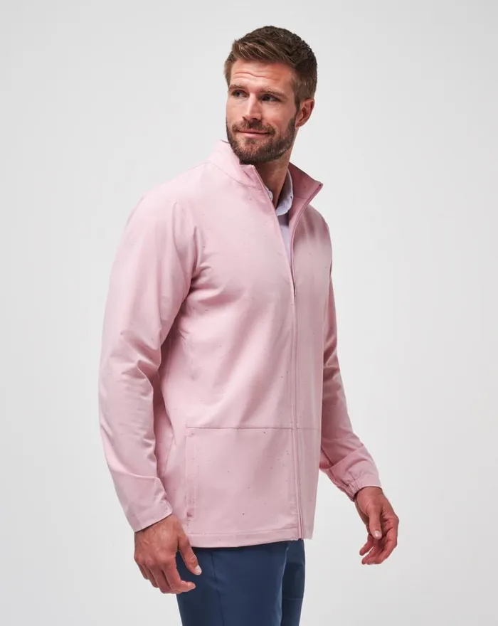 TravisMathew GOING OFF FULL ZIP Heather Blush Men Jackets