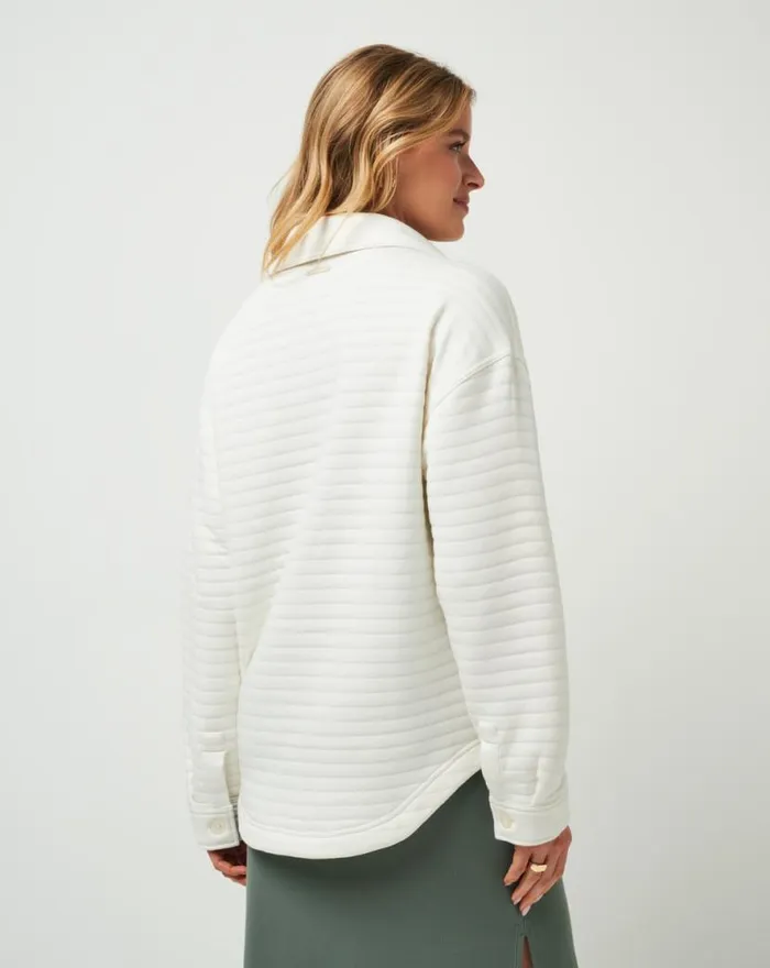TravisMathew GOLDEN GLOW SHACKET Cloud Dancer Women Jackets TravisMathew GOLDEN GLOW SHACKET Cloud Dancer Women Jackets