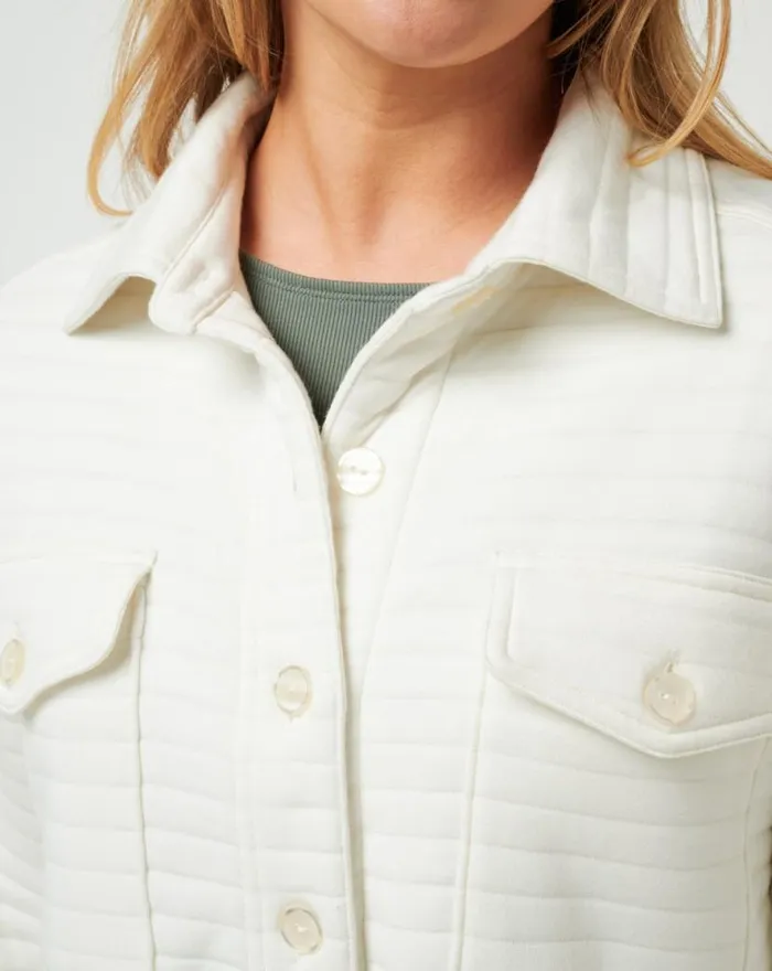 TravisMathew GOLDEN GLOW SHACKET Cloud Dancer Women Jackets TravisMathew GOLDEN GLOW SHACKET Cloud Dancer Women Jackets