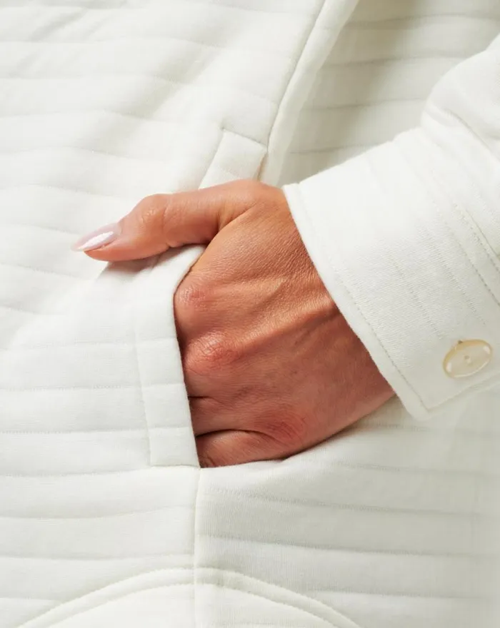 TravisMathew GOLDEN GLOW SHACKET Cloud Dancer Women Jackets TravisMathew GOLDEN GLOW SHACKET Cloud Dancer Women Jackets
