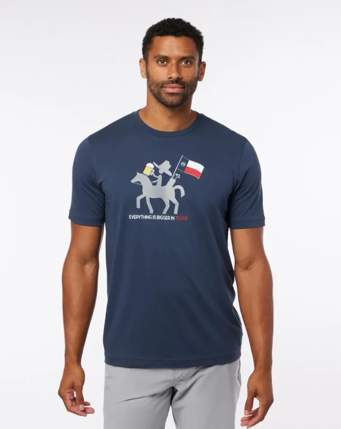 TravisMathew HOOT AND HOLLAR 20 TEE Blue Nights Men Tees
