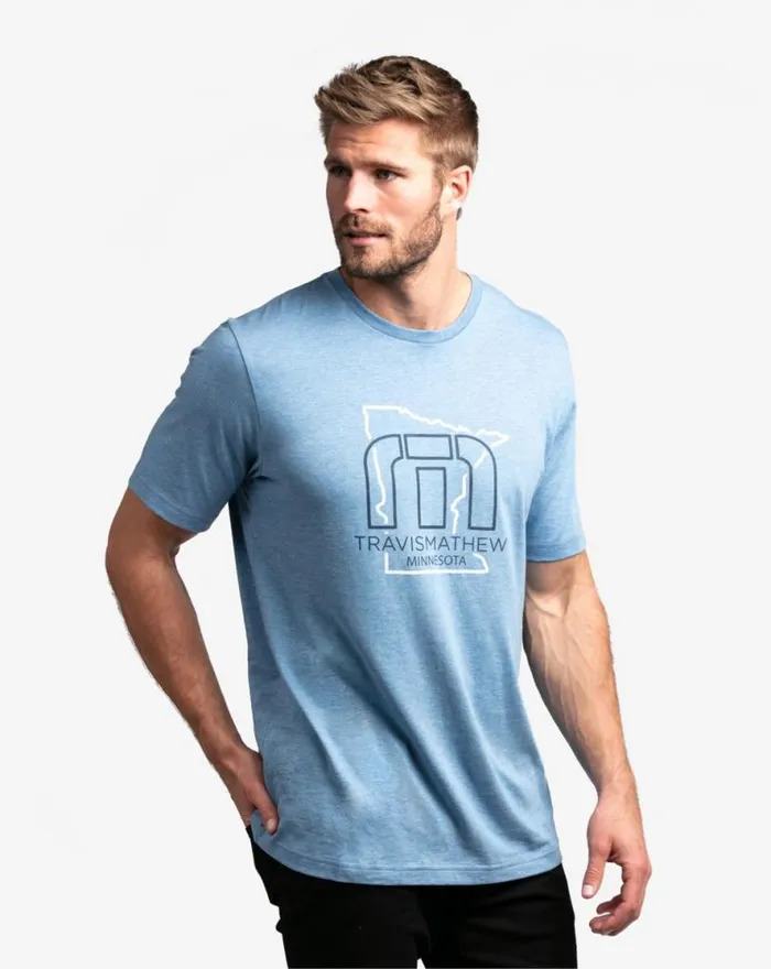 TravisMathew MONARCH 20 TEE Heather Allure Men Tees