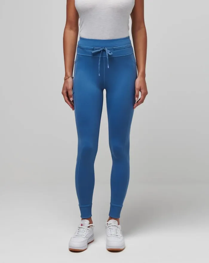 TravisMathew MOVEKNIT TIE LEGGING Moonlight Blue Women Pants