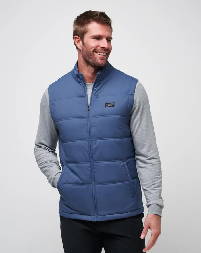 TravisMathew PALISADES PUFFER VEST Navy Men Vests
