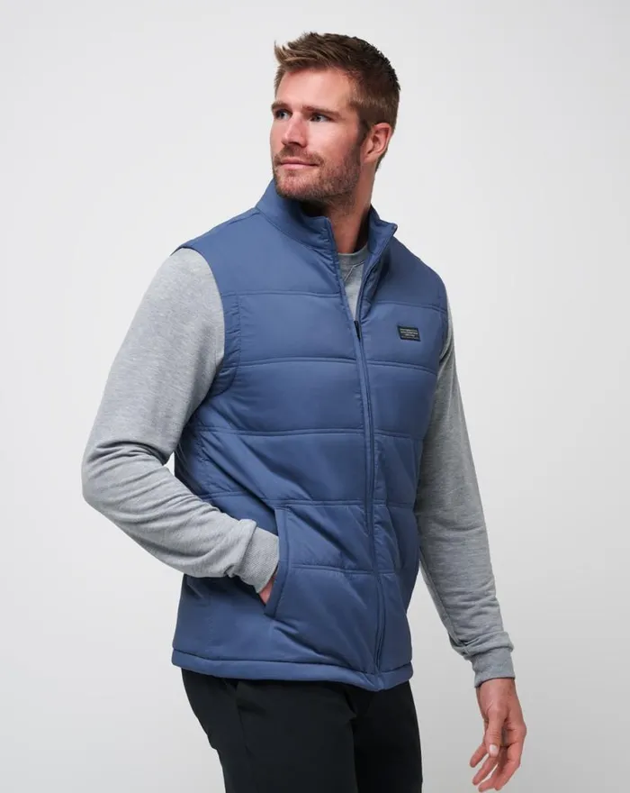 TravisMathew PALISADES PUFFER VEST Navy Men Vests TravisMathew PALISADES PUFFER VEST Navy Men Vests