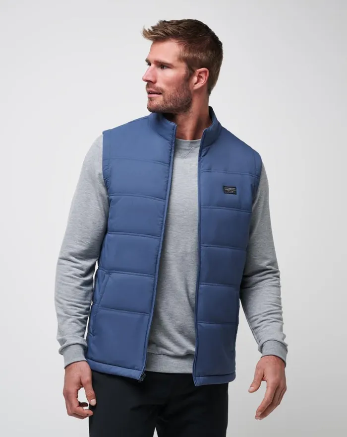 TravisMathew PALISADES PUFFER VEST Navy Men Vests TravisMathew PALISADES PUFFER VEST Navy Men Vests