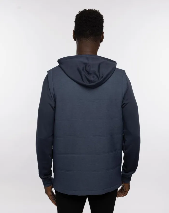 TravisMathew SCAVENGER FULL ZIP HOODIE Heather Navy Men Jackets TravisMathew SCAVENGER FULL ZIP HOODIE Heather Navy Men Jackets