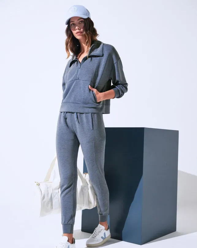 TravisMathew SKYLOFT SOFT JOGGER Heather Moonlight Blue Women Pants TravisMathew SKYLOFT SOFT JOGGER Heather Moonlight Blue Women Pants