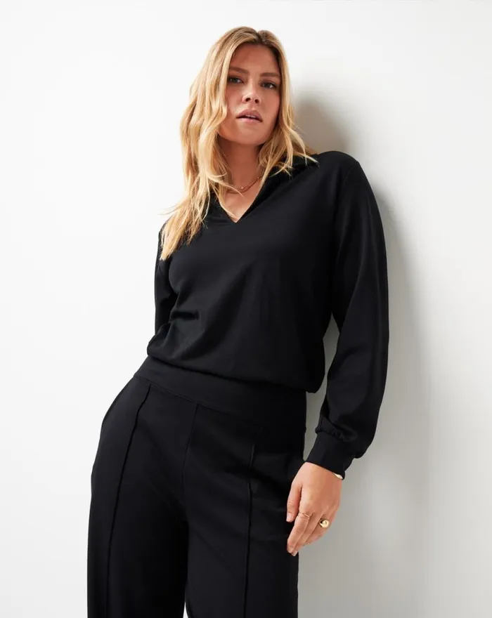 TravisMathew SPA DAY FRIDAY PONTE TOP Black Women Shirts and Tops