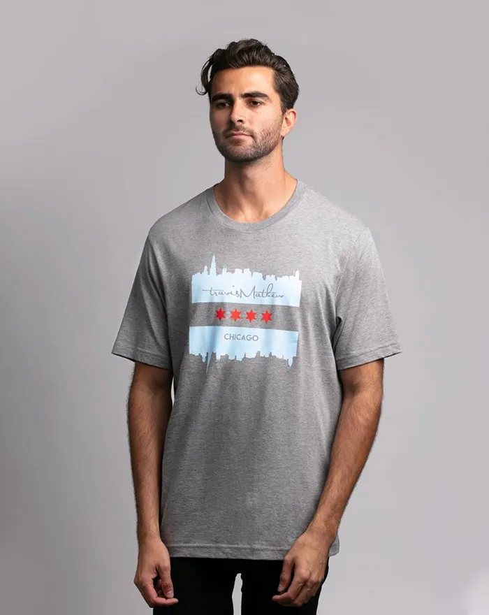 TravisMathew THE CASEY TEE Heather Grey Men Tees