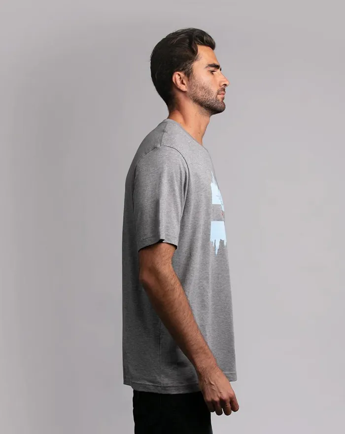 TravisMathew THE CASEY TEE Heather Grey Men Tees TravisMathew THE CASEY TEE Heather Grey Men Tees