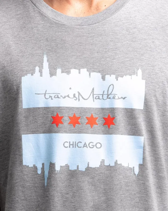 TravisMathew THE CASEY TEE Heather Grey Men Tees TravisMathew THE CASEY TEE Heather Grey Men Tees