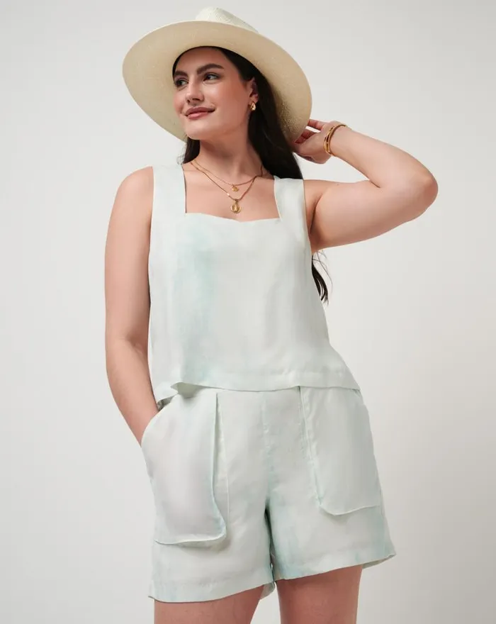 TravisMathew TROPIC WINDS SHORT Dusty Aqua Women Shorts TravisMathew TROPIC WINDS SHORT Dusty Aqua Women Shorts
