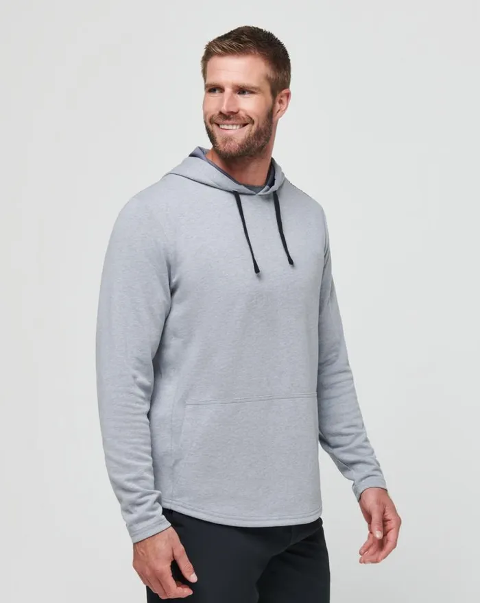 TravisMathew UPGRADED TECH HOODIE Heather Grey Men Hoodies and Sweatshirts TravisMathew UPGRADED TECH HOODIE Heather Grey Men Hoodies and Sweatshirts