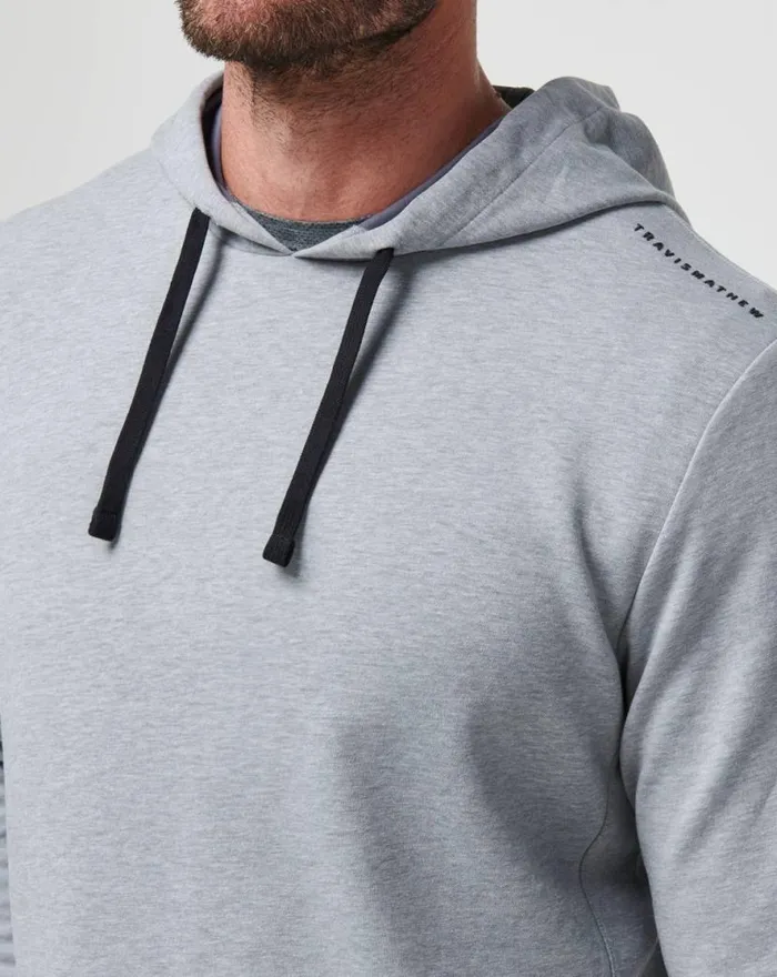 TravisMathew UPGRADED TECH HOODIE Heather Grey Men Hoodies and Sweatshirts TravisMathew UPGRADED TECH HOODIE Heather Grey Men Hoodies and Sweatshirts