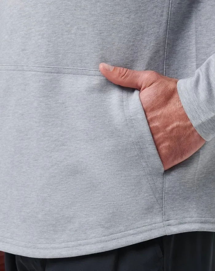 TravisMathew UPGRADED TECH HOODIE Heather Grey Men Hoodies and Sweatshirts TravisMathew UPGRADED TECH HOODIE Heather Grey Men Hoodies and Sweatshirts