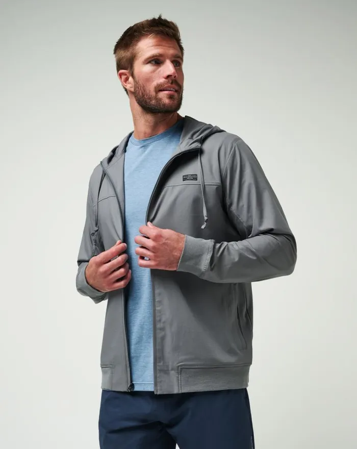 TravisMathew WANDERLUST HOODIE Quiet Shade Men Jackets TravisMathew WANDERLUST HOODIE Quiet Shade Men Jackets