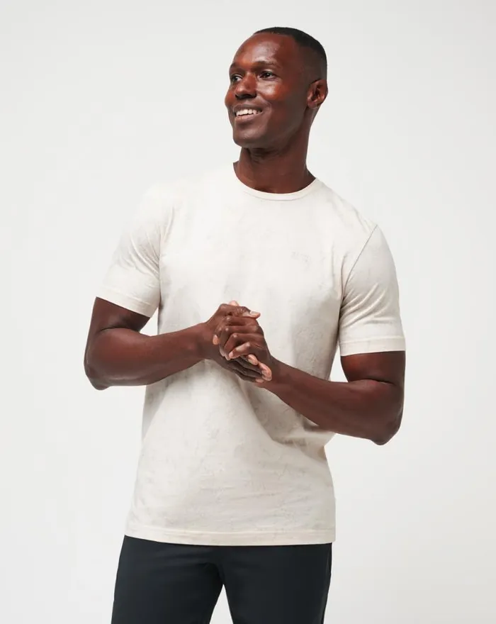 TravisMathew WARMER TIDES TEE Moonbeam Men Tees