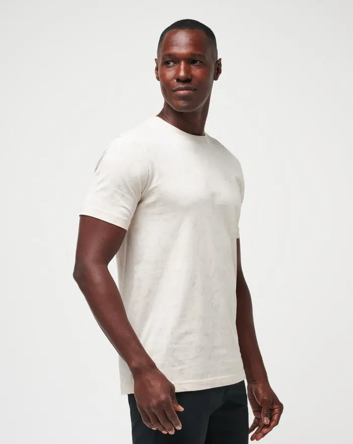 TravisMathew WARMER TIDES TEE Moonbeam Men Tees TravisMathew WARMER TIDES TEE Moonbeam Men Tees