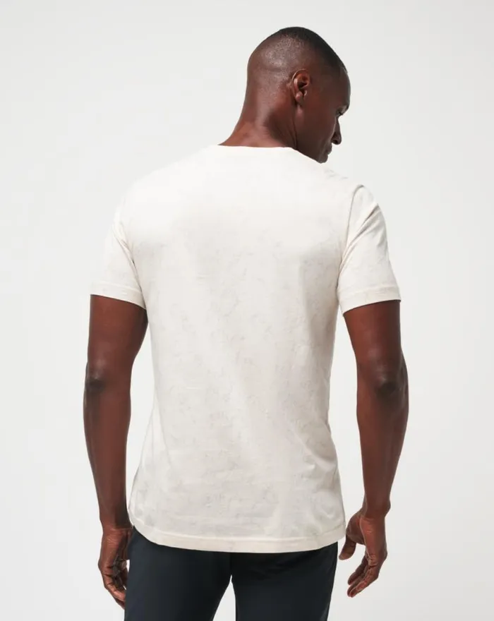 TravisMathew WARMER TIDES TEE Moonbeam Men Tees TravisMathew WARMER TIDES TEE Moonbeam Men Tees