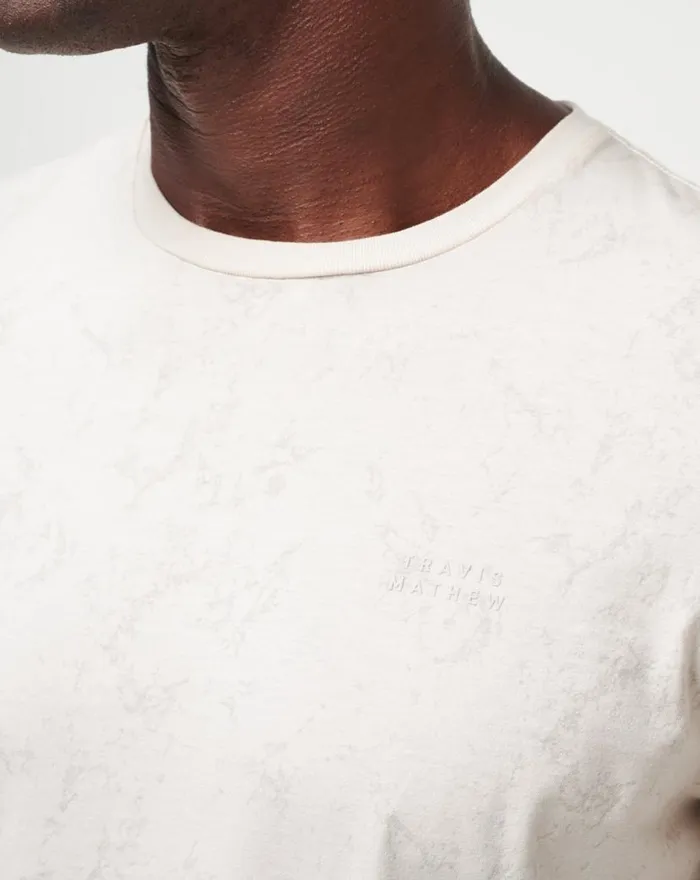 TravisMathew WARMER TIDES TEE Moonbeam Men Tees TravisMathew WARMER TIDES TEE Moonbeam Men Tees