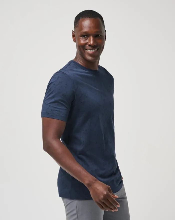 TravisMathew WARMER TIDES TEE Total Eclipse Men Tees
