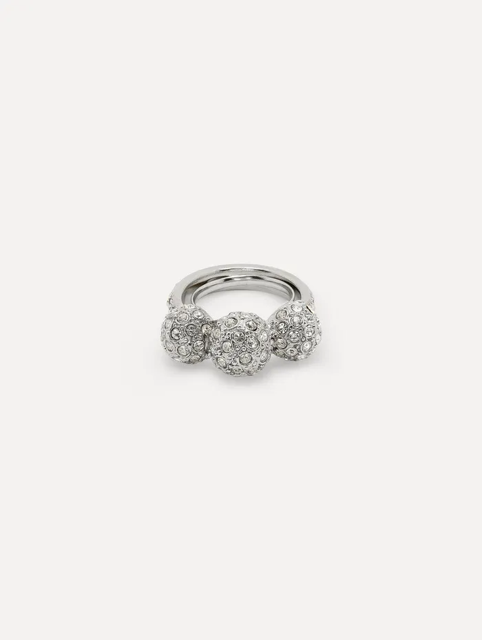 Triple Sphere Crystal Ring Crystal Women Oscar De La Renta Rings