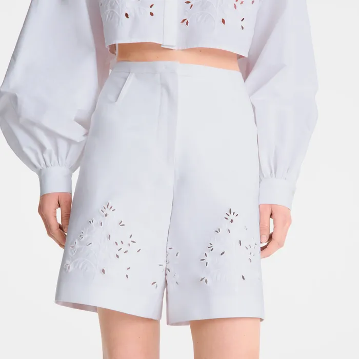 Trousers and shorts Longchamp Women Bermuda shorts White Trousers and shorts Longchamp Women Bermuda shorts White