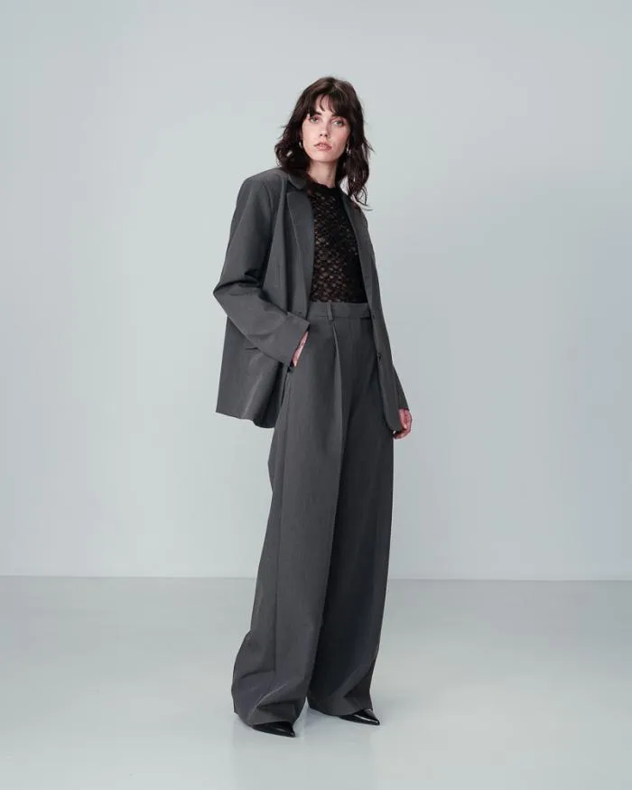 TROUSERS ANTHRACITE NOCTURNE Shop Grace and Mila Tailored Trousers