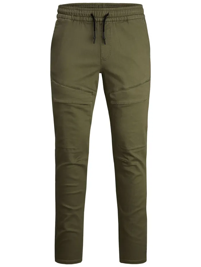 Trousers JACK and JONES Junior BOYS LOOPBACK CARGO TROUSERS Green Dusty Olive