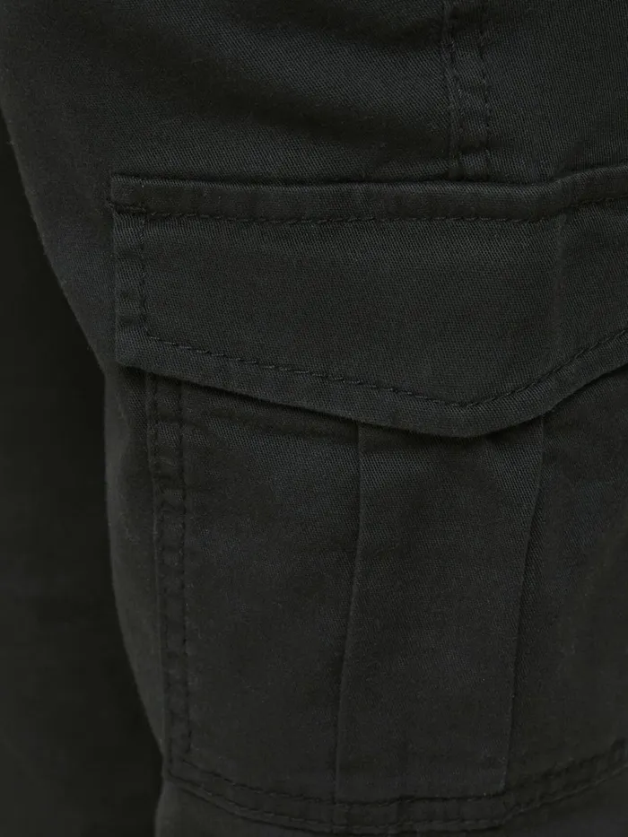 Trousers JACK and JONES Junior BOYS MARCO JOE CARGO TROUSERS Black Black