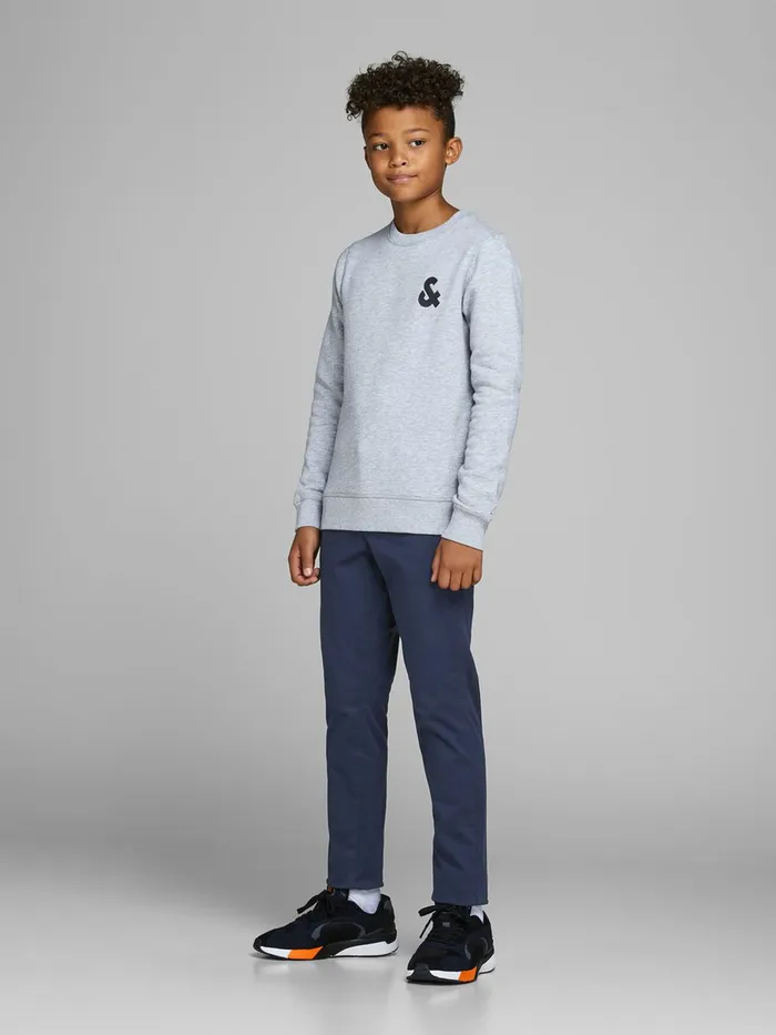 Trousers JACK and JONES Junior BOYS SLIM FIT CHINOS Blue Navy Blazer