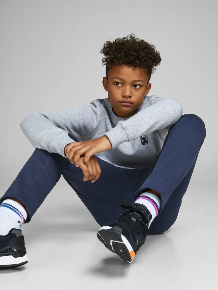 Trousers JACK and JONES Junior BOYS SLIM FIT CHINOS Blue Navy Blazer