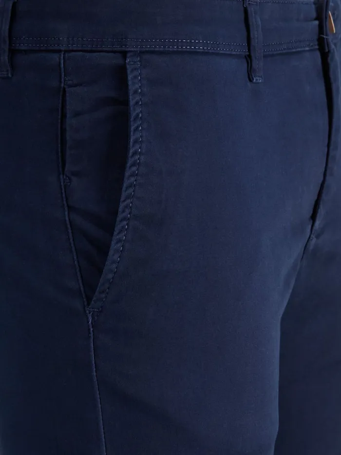 Trousers JACK and JONES Junior BOYS SLIM FIT CHINOS Blue Navy Blazer