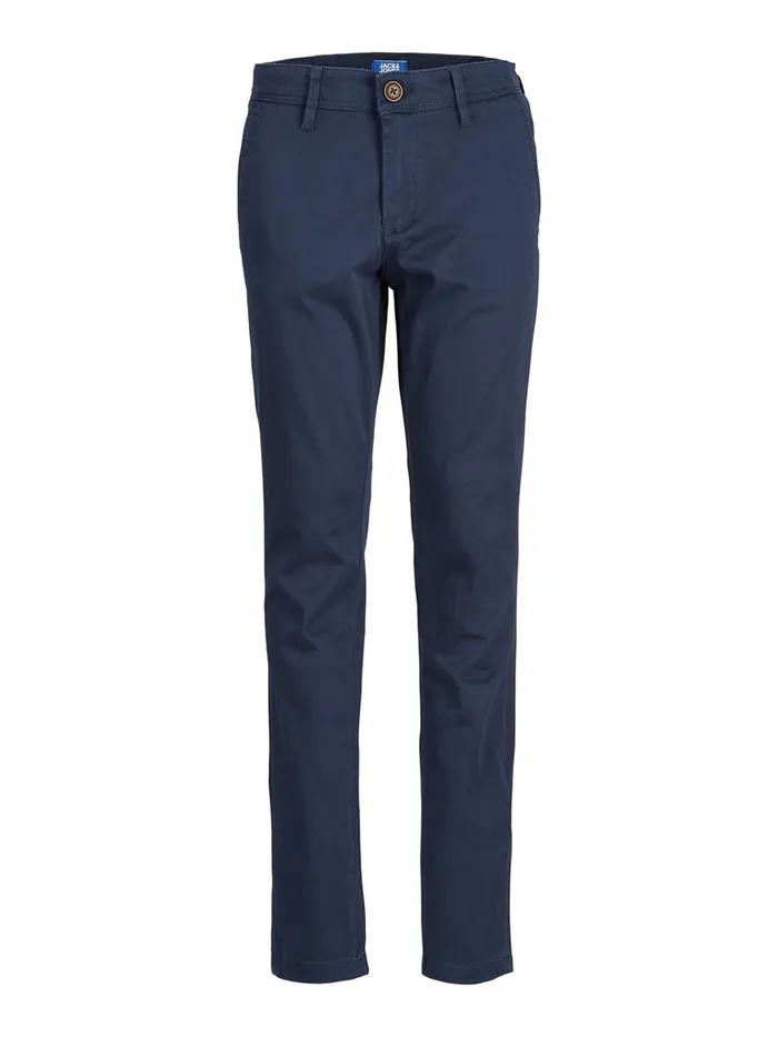 Trousers JACK and JONES Junior BOYS SLIM FIT CHINOS Blue Navy Blazer