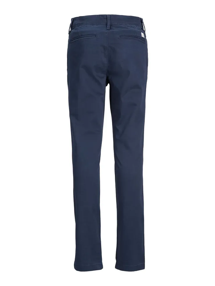 Trousers JACK and JONES Junior BOYS SLIM FIT CHINOS Blue Navy Blazer