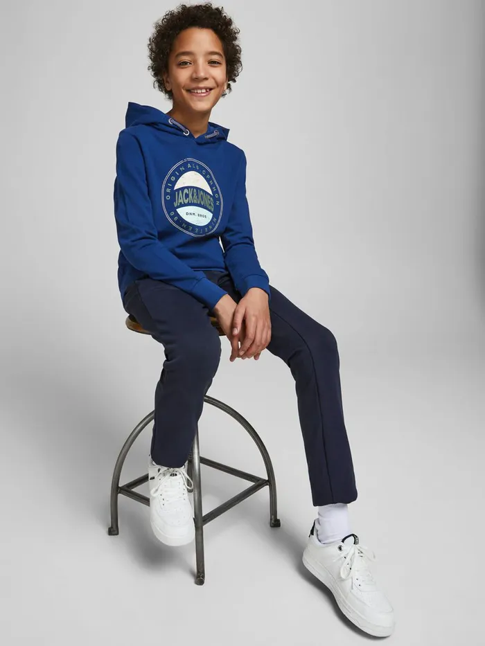 Trousers JACK and JONES Junior BOYS VEGA TROUSERS Blue Navy Blazer