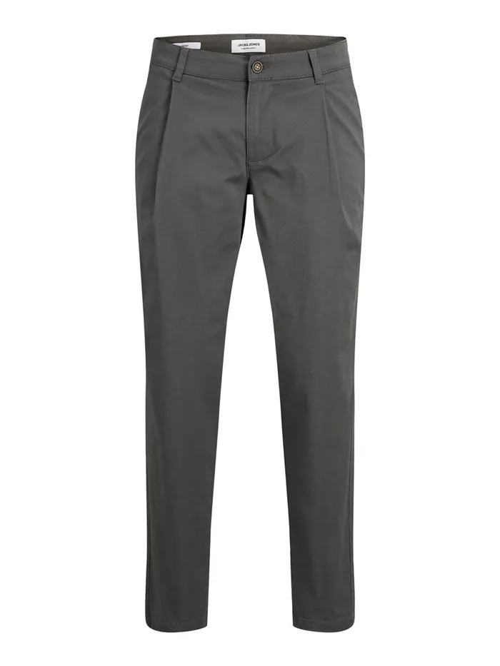 Trousers JACK and JONES Mens BILL RICO AKM CHINOS Grey Asphalt