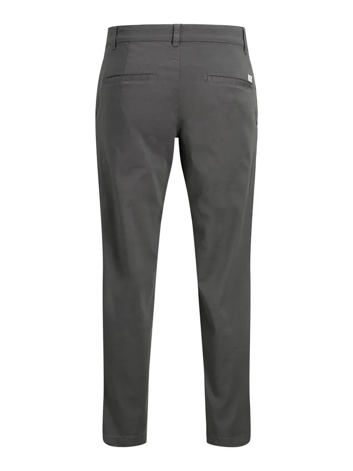 Trousers JACK and JONES Mens BILL RICO AKM CHINOS Grey Asphalt