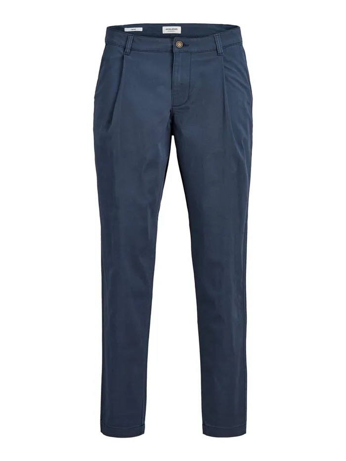 Trousers JACK and JONES Mens BILL RICO CROPPED AKM CHINOS Blue Navy Blazer