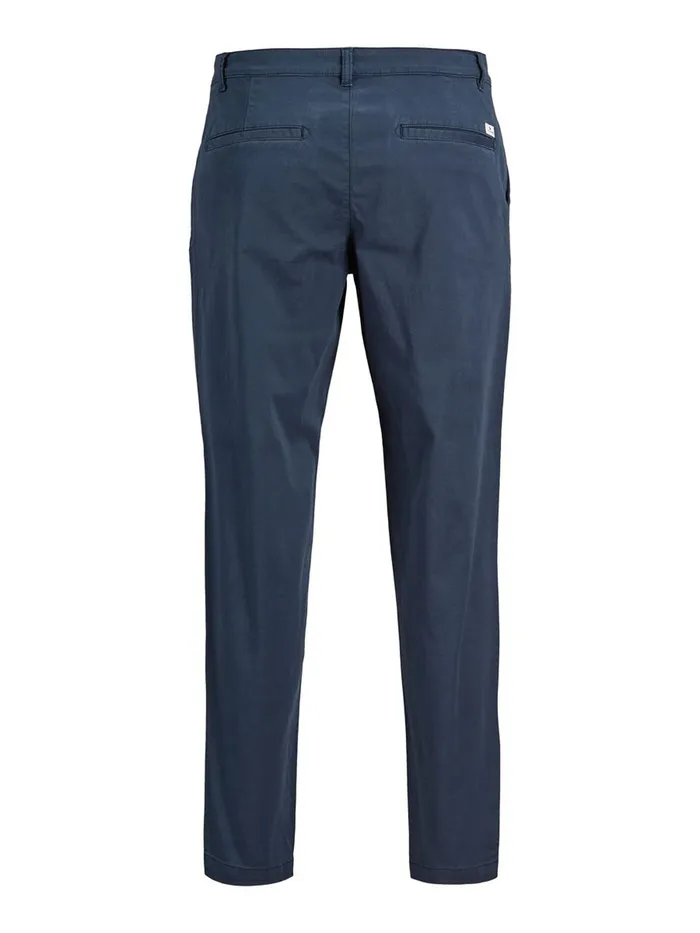 Trousers JACK and JONES Mens BILL RICO CROPPED AKM CHINOS Blue Navy Blazer
