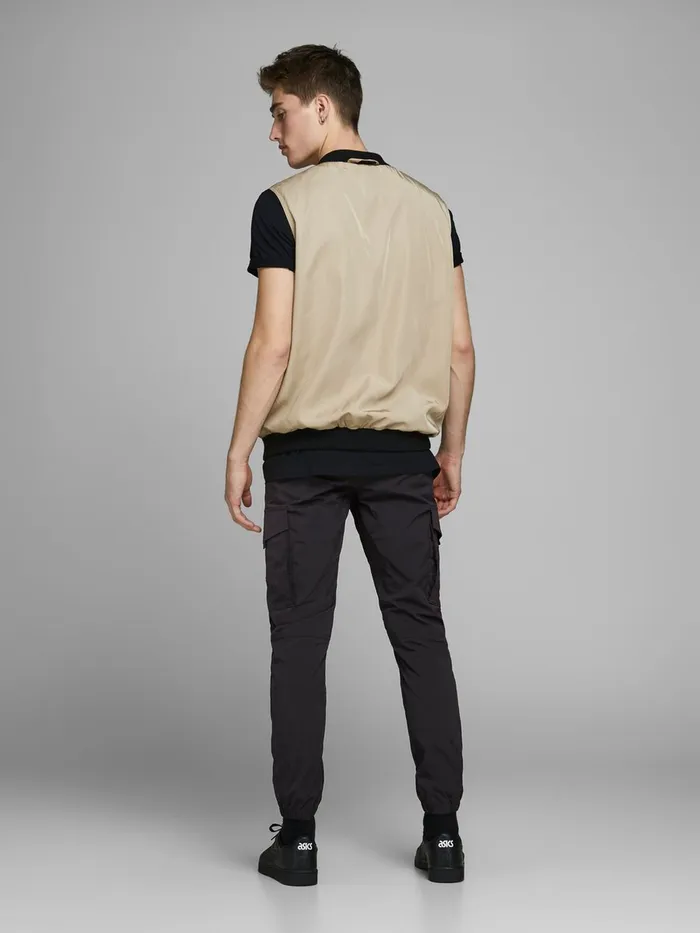 Trousers JACK and JONES Mens CARGO SWEATPANTS Black Black On Sale