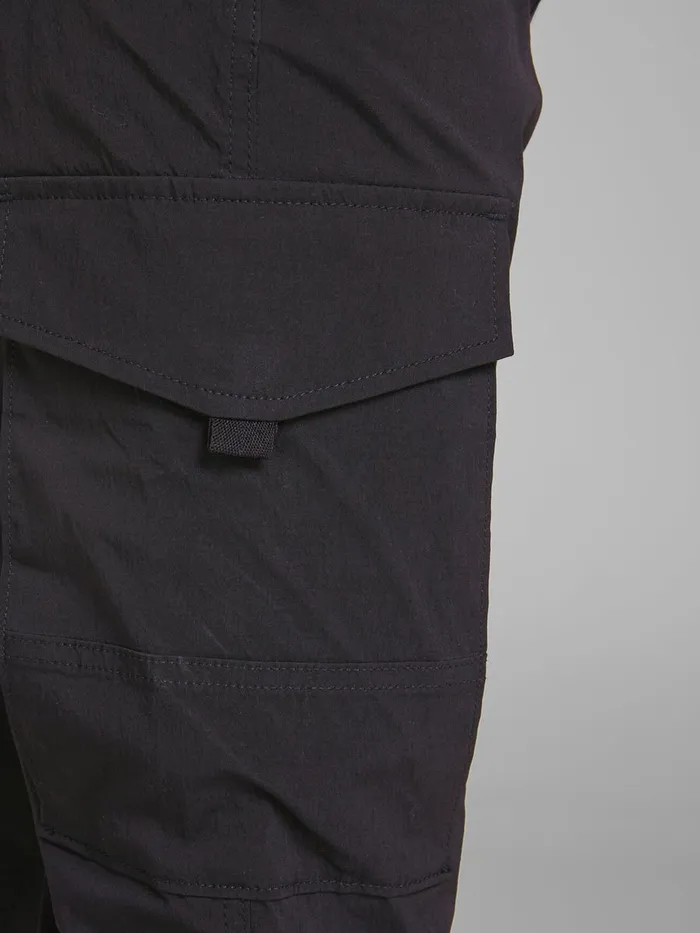 Trousers JACK and JONES Mens CARGO SWEATPANTS Black Black On Sale