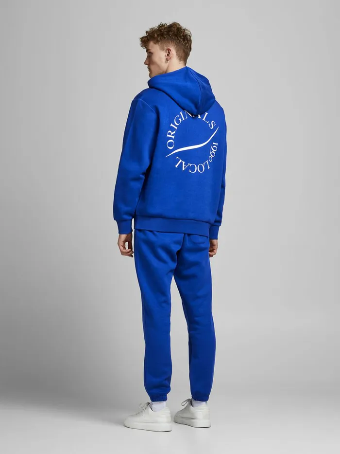 Trousers JACK and JONES Mens COMFORT FIT SWEATPANTS Blue Surf the Web Popular
