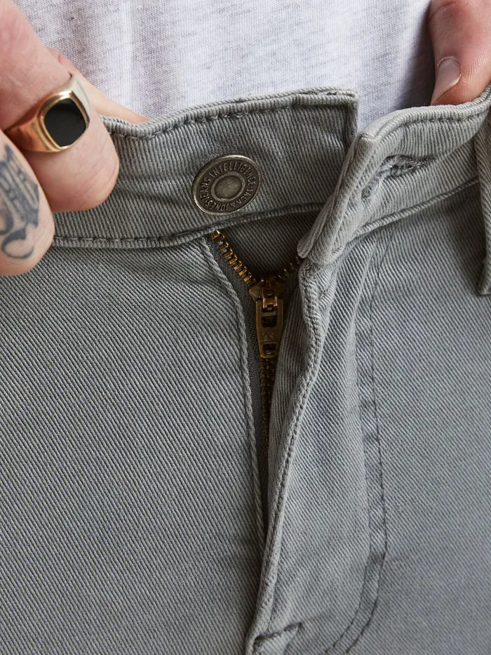 Trousers JACK and JONES Mens GLENN ICON AMA 558 SLIM FIT JEANS Grey Grey Denim