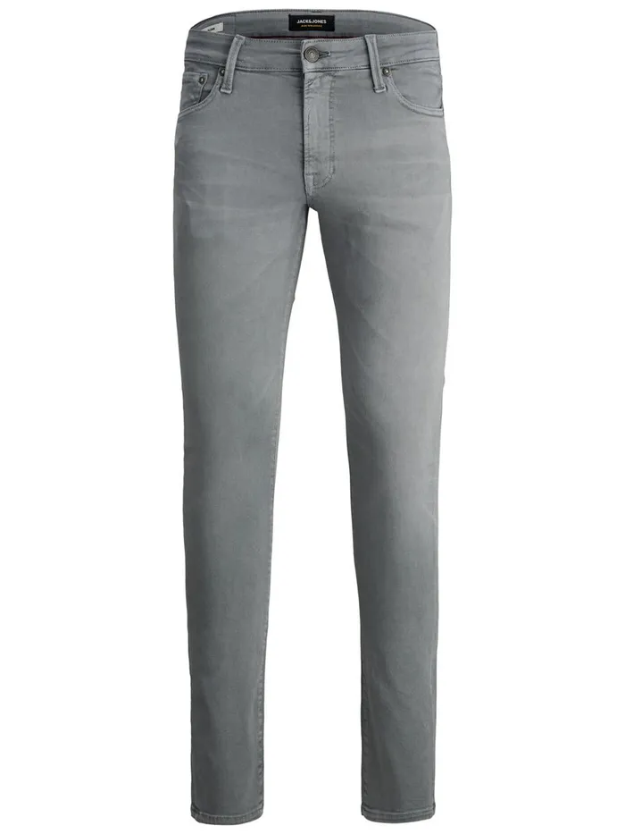 Trousers JACK and JONES Mens GLENN ICON AMA 558 SLIM FIT JEANS Grey Grey Denim
