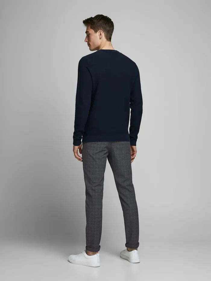 Trousers JACK and JONES Mens MARCO AKM 1048 CHINOS Grey Black