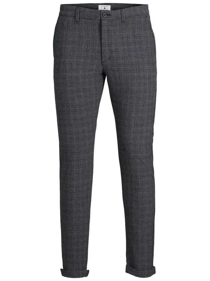 Trousers JACK and JONES Mens MARCO AKM 1048 CHINOS Grey Black